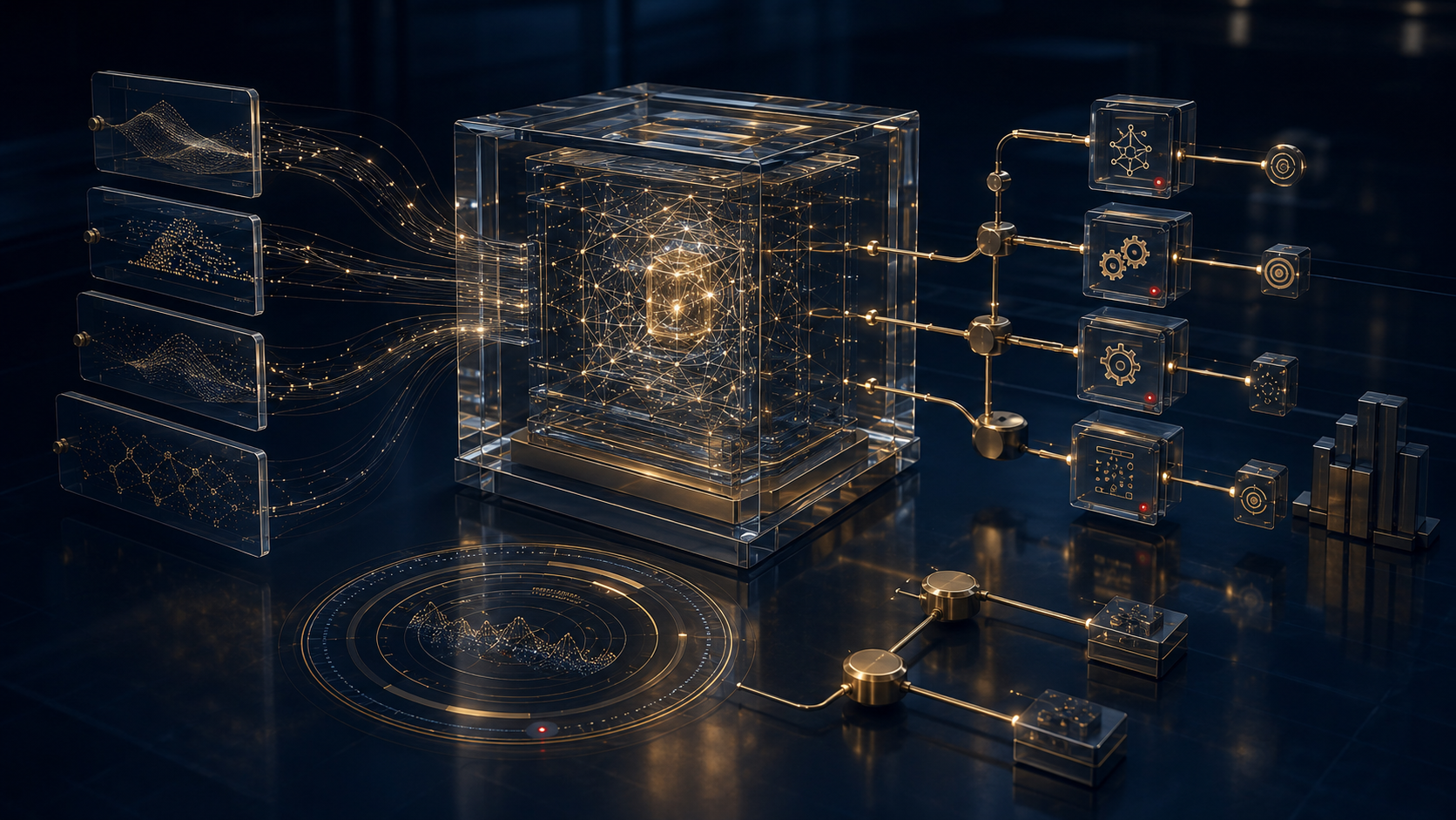 AI workflow and data project portfolio object scene